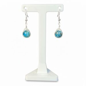 Wire Wrapped Apatite Earrings